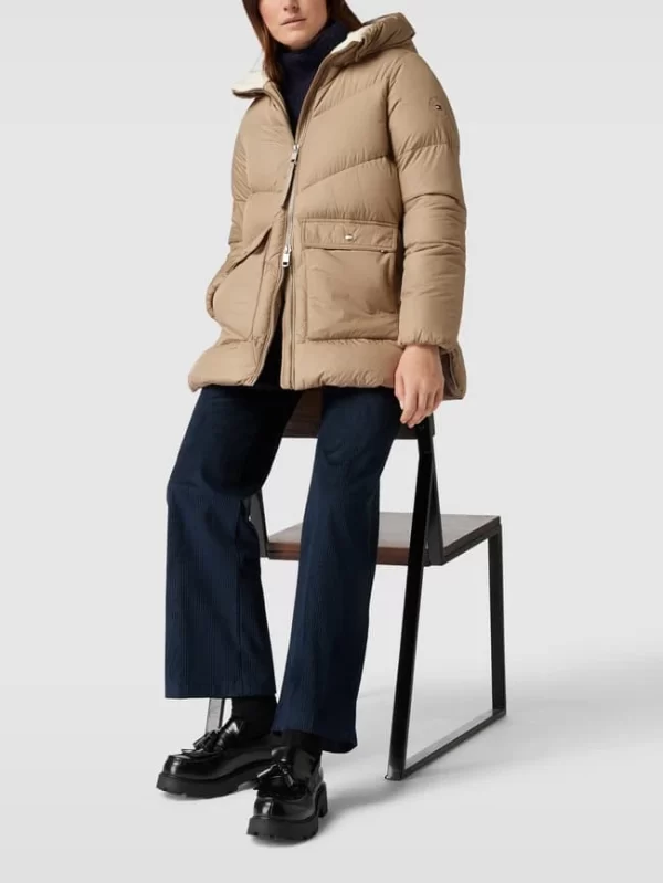 Tommy Hilfiger Steppjacke Mit Label-Stitching Modell ‘SORONA’ – Beige 1