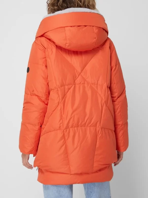 White Label Daunenjacke Mit Kapuze – Rostrot 6