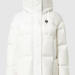 Blauer Usa Daunenjacke Mit Kapuze – Weiß 9