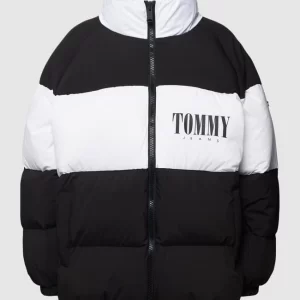 Tommy Jeans Daunenjacke Mit Label-Details – Schwarz 9
