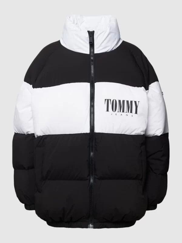 Tommy Jeans Daunenjacke Mit Label-Details – Schwarz 3