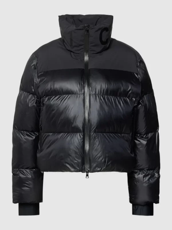 No.1 Como Steppjacke Mit Label-Print Modell ‘KATIE’ – Schwarz 3
