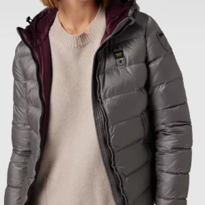 Blauer Usa Daunenjacke Mit Kapuze – Mittelgrau 11
