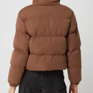URBAN CLASSICS Cropped Steppjacke Mit Stehkragen – Camel 15