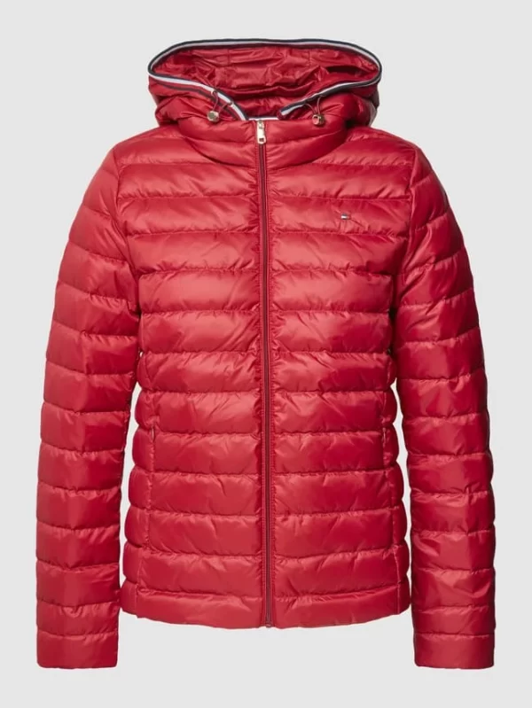 Tommy Hilfiger Steppjacke Mit Label-Stitching Modell ‘ess’ – Bordeaux Rot 1