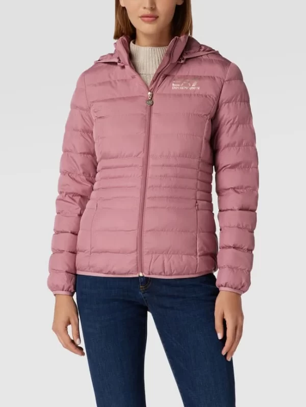 EA7 Emporio Armani Steppjacke Mit Label-Print Modell ‘GIUBBOTTO’ – Rosa 5