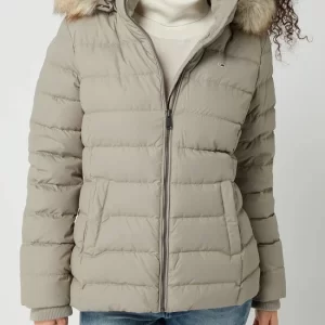 Tommy Jeans Daunenjacke Mit Webpelz – Beige 13
