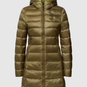 Blauer Usa Daunenjacke Mit Label-Patch – Olivgrün 9
