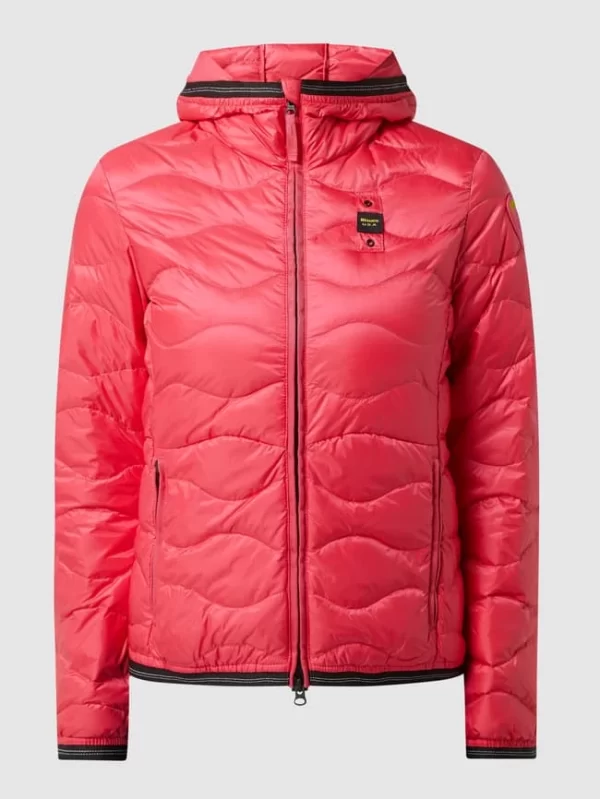 Blauer Usa Daunenjacke Mit Kapuze – Pink 3
