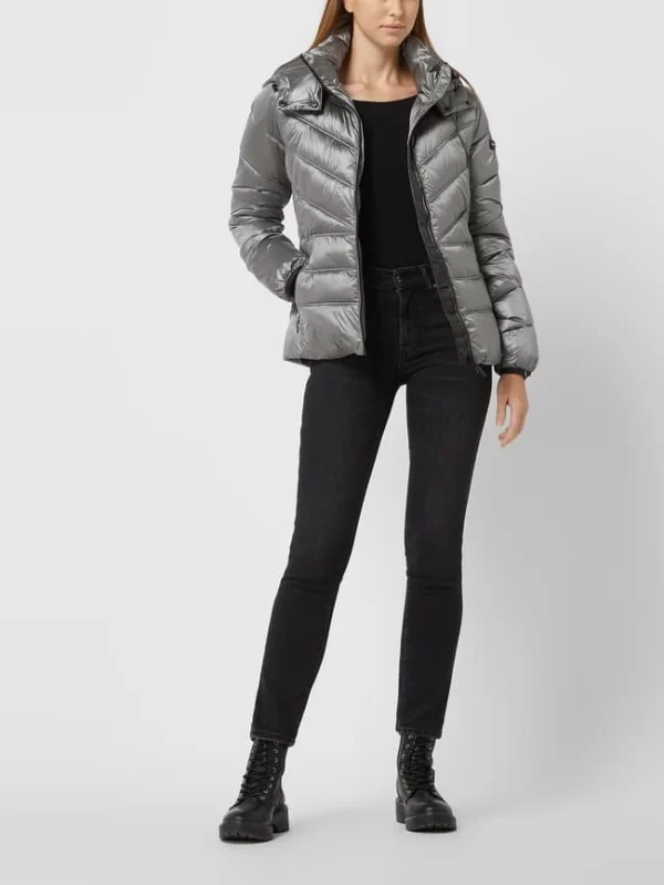 Frieda & Freddies Steppjacke Mit Abnehmbarer Kapuze – Mittelgrau 1