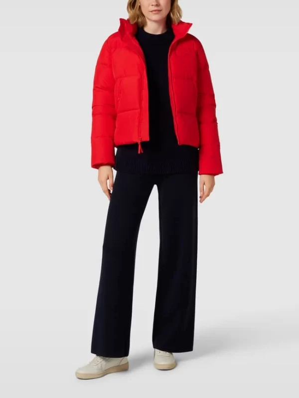 Lacoste Daunenjacke Mit Label-Detail – Rot 1