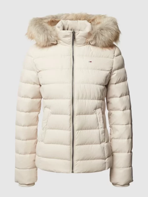 Tommy Jeans Steppjacke Mit Brand-Stitching Modell ‘BASIC HOODED DOWN JACKET’ – Sand 3