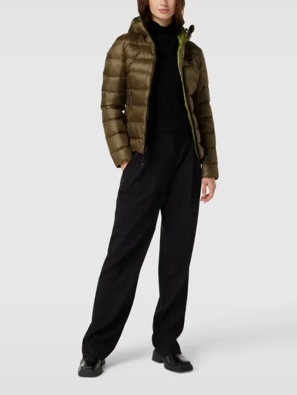 Blauer Usa Daunenjacke Mit Kapuze – Olivgrün 1