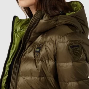 Blauer Usa Daunenjacke Mit Kapuze – Olivgrün 11