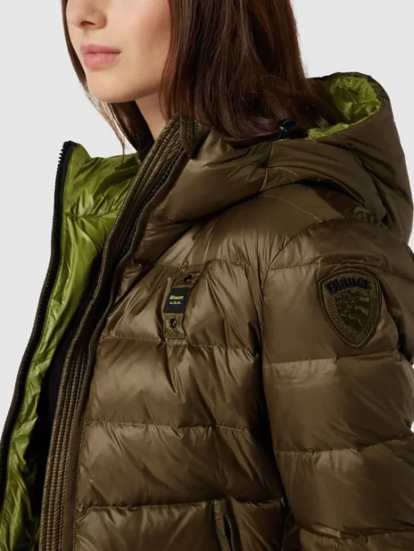 Blauer Usa Daunenjacke Mit Kapuze – Olivgrün 4
