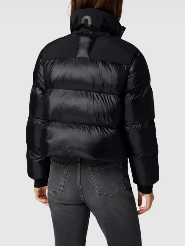 No.1 Como Steppjacke Mit Label-Print Modell ‘KATIE’ – Schwarz 6