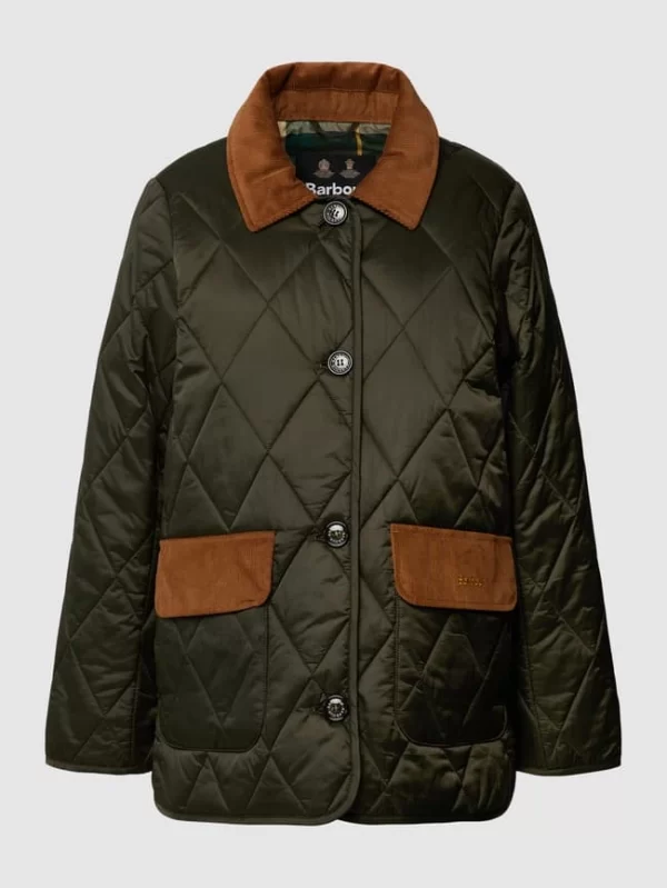 Barbour Steppjacke Mit Umlegekragen Modell ‘BRAGAR QUILT’ – Olivgrün 3