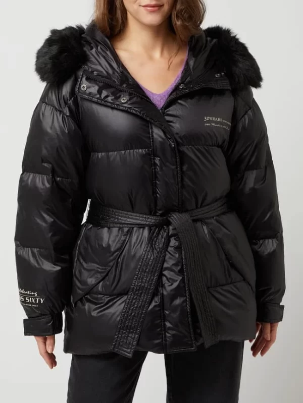 Miss Sixty Daunenjacke Mit Kunstfell – Schwarz 5