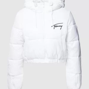 Tommy Jeans Cropped Steppjacke Mit Label-Stitching Modell ‘SIGNATURE CROPPED’ – Weiß 9