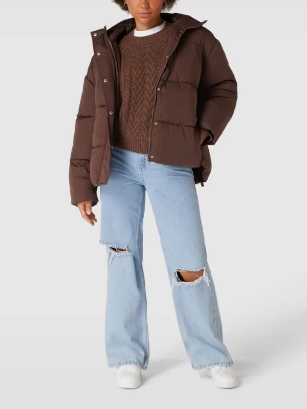 REVIEW Steppjacke Mit Kapuze – Schlamm 1