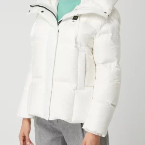 Blauer Usa Daunenjacke Mit Kapuze – Weiß 13