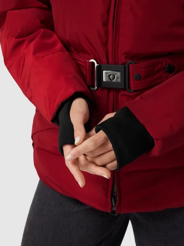 Wellensteyn Steppjacke Mit Kunstpelzkragen Modell ‘TIVANA 382’ – Dunkelrot 4