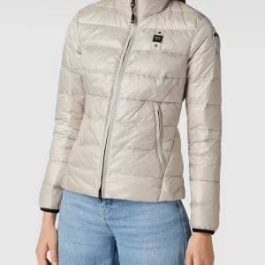 Blauer Usa Daunenjacke Mit Brand-Detail – Kitt 13