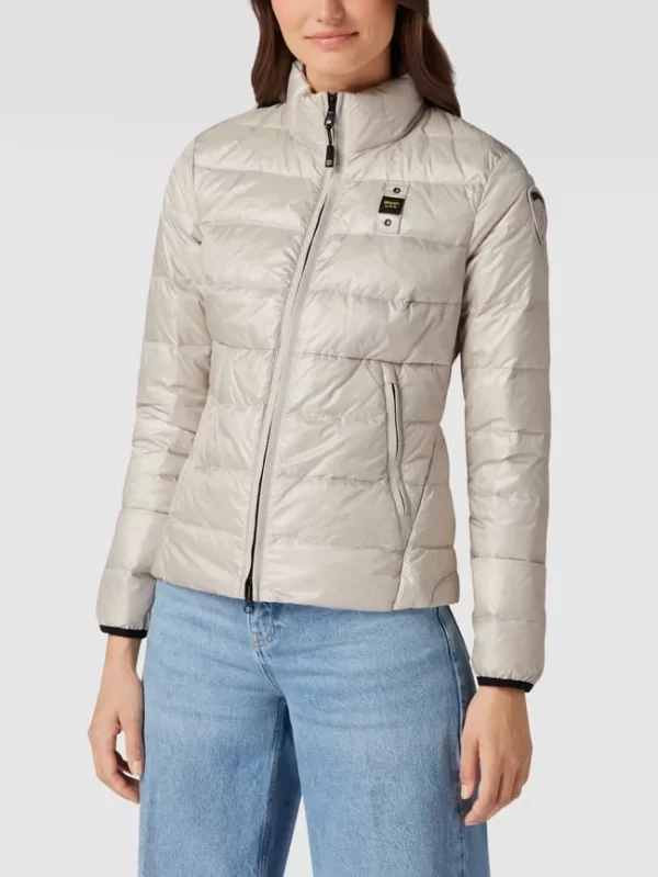 Blauer Usa Daunenjacke Mit Brand-Detail – Kitt 5