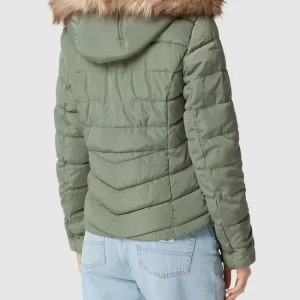 Only Steppjacke Mit Kunstpelzkragen Modell ‘ELLAN’ – Grün 15