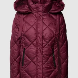Gerry Weber Edition Steppjacke Mit Reißverschlusstaschen – Bordeaux Rot 9