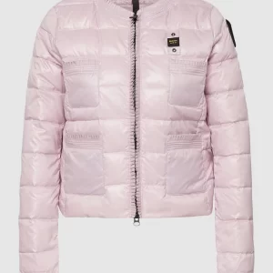 Blauer Usa Daunenjacke In Stepp-Optik – Flieder 9