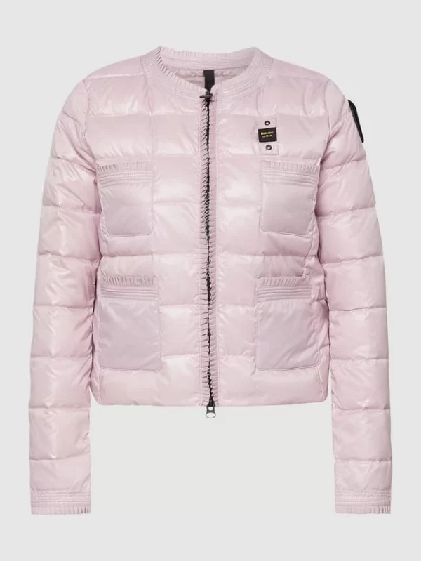 Blauer Usa Daunenjacke In Stepp-Optik – Flieder 3