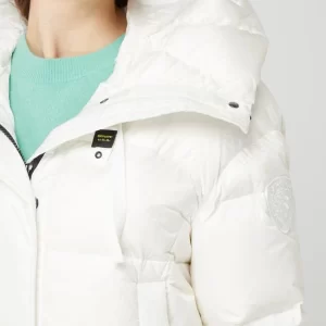 Blauer Usa Daunenjacke Mit Kapuze – Weiß 11
