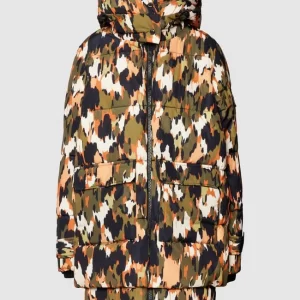 S.Oliver RED LABEL Steppjacke Mit Allover-Muster – Khaki 9