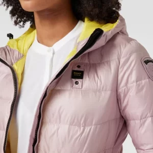 Blauer Usa Daunenjacke In Stepp-Optik – Flieder 11