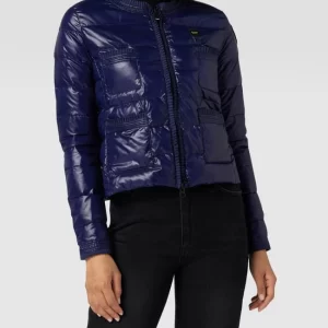Blauer Usa Daunenjacke In Stepp-Optik – Marineblau 13