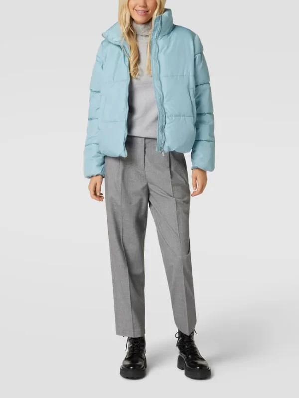 Vila Steppjacke Mit Stehkragen – Bleu Meliert 1