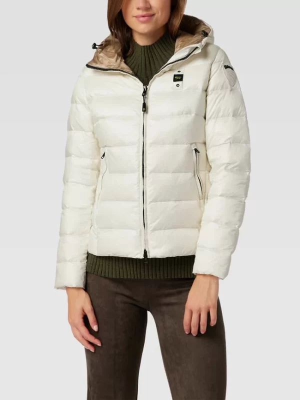Blauer Usa Daunenjacke Mit Kapuze – Offwhite 5