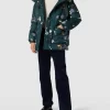 Marc O’Polo Daunenjacke Mit Floralem Muster – Dunkelgrün 19